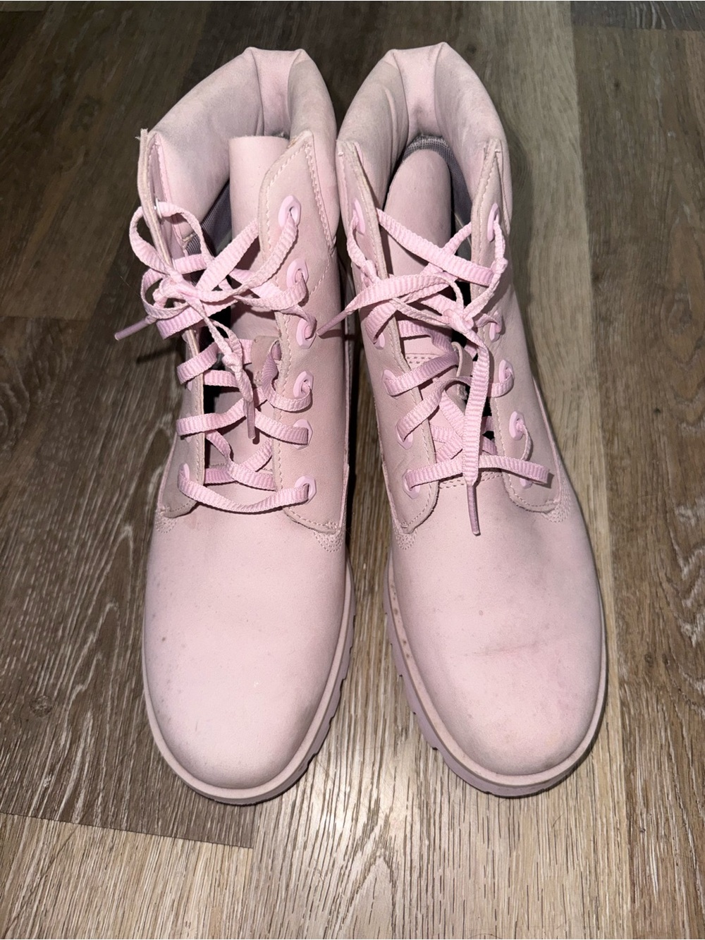 Timberland Pink Lace-Up Ankle Boots